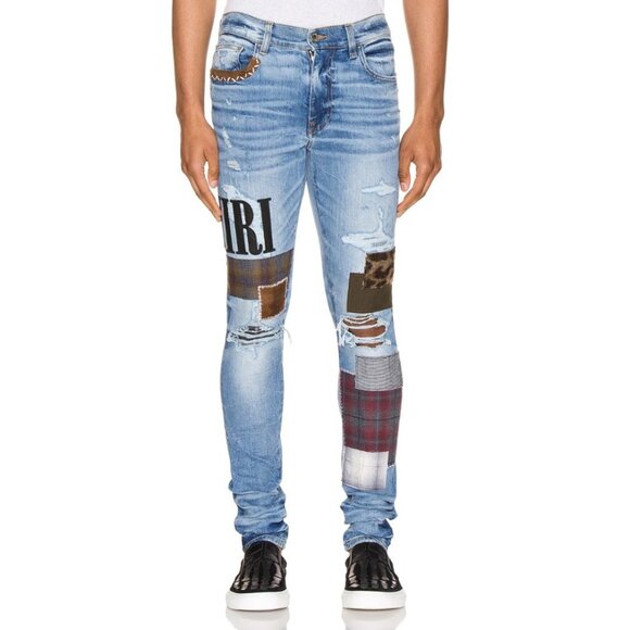 AMIRI Grunge Patch Distressed Jean-sz 33 (Waist 31) - Picture 1 of 16